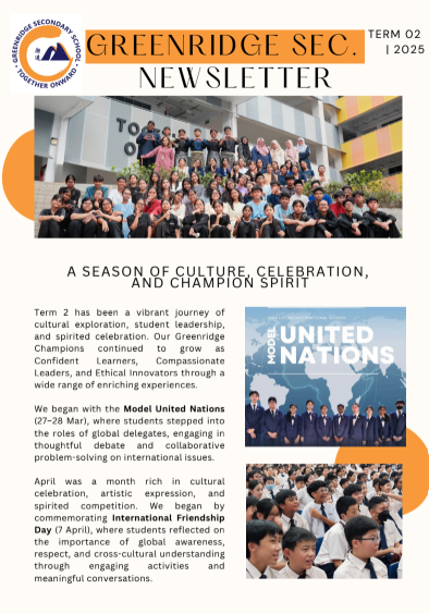 Newsletter Term 2
